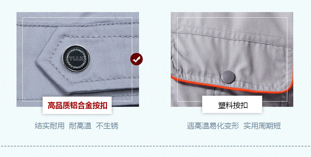 換色夏季滌棉細(xì)斜短袖工作服FY613
