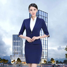 時尚靚麗寶藍(lán)色西服職業(yè)裝FX26