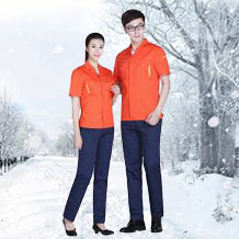 時(shí)尚夏季滌棉細(xì)斜短袖工作服FY603