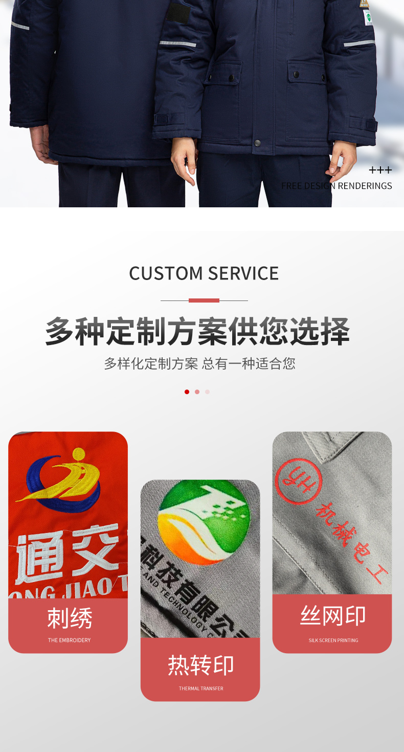 8855S防酸堿中長一體棉衣