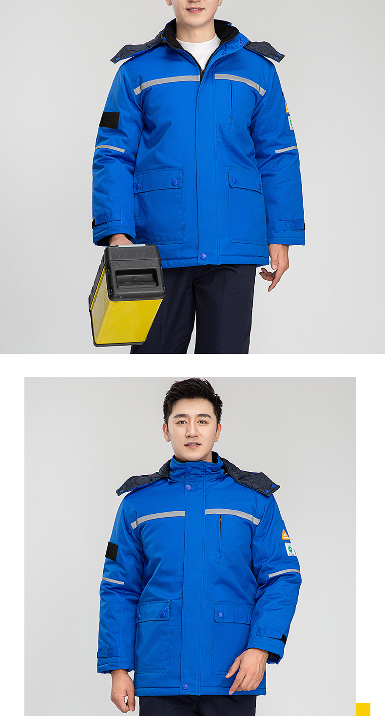 8855S防酸堿中長一體棉衣